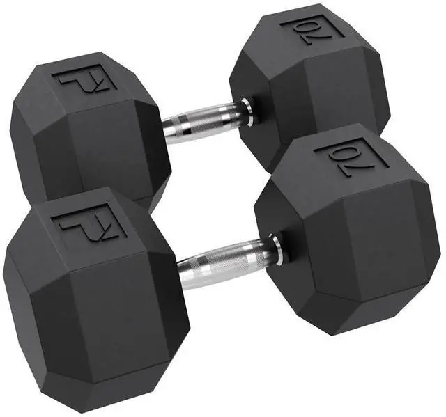 Main image of Power Systems Rubber Hex Dumbbells (100)