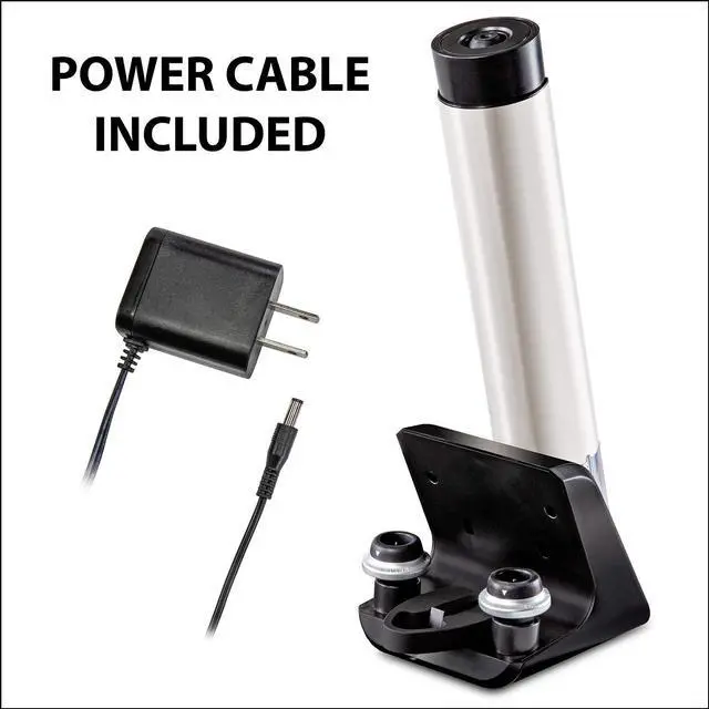 Alt view image 4 of 7 - Ivation Wine Gift Set, Includes Electric Wine Bottle Opener, Vacuum Wine Preserver, 2 Bottle Stoppers, Foil Cutter & Charging Base