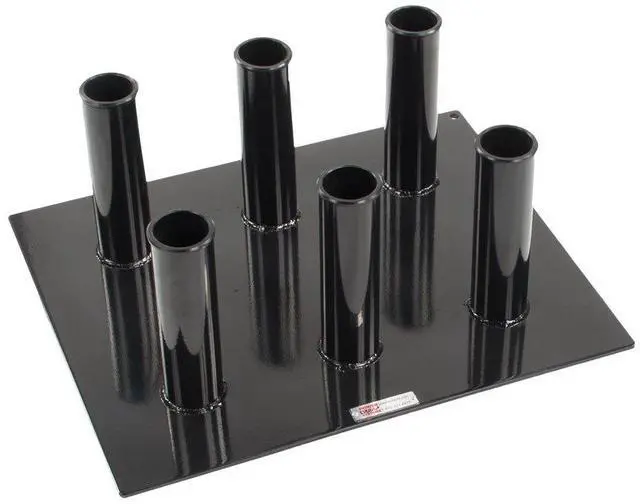 Main image of Power Systems Olympic Bar Holder, Stores and Organizes 6 Weightlifting Bars, 22 x 18 x 9 Inches, Black (40420)