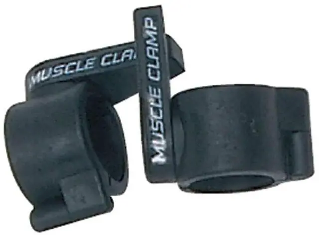 Main image of Power Systems Olympic Muscle Clamps, Twist-On Barbell Collars for Olympic Weight Training Bars, 2-Pack, Black (50450)