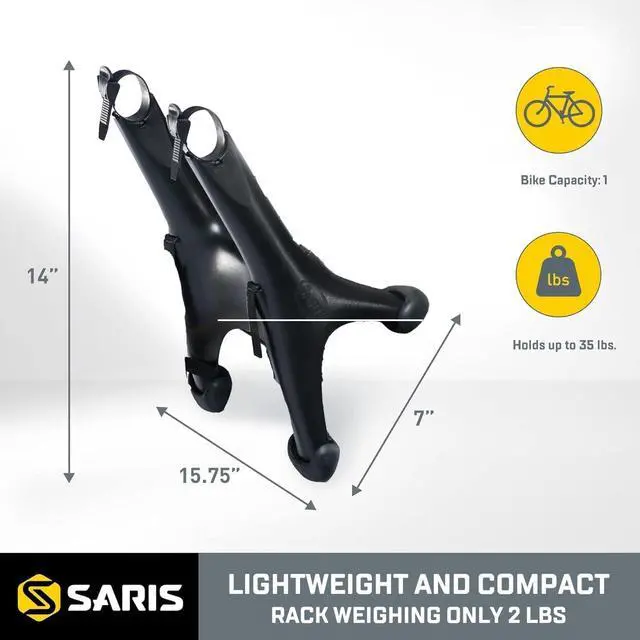 Alt view image 4 of 8 - Saris Solo 1-Bike Trunk Mounted Rack