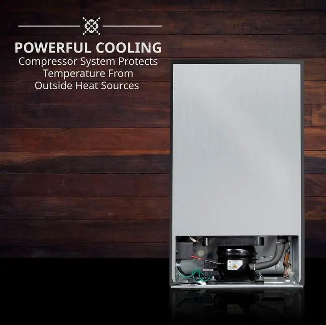 Alt view image 6 of 7 - Ivation 34 Bottle Compressor Wine Cooler Refrigerator | Large Freestanding Wine Cellar For Red, White, Champagne or Sparkling Wine | 41f - 64f Touch Digital Temperature Control Fridge Glass Door Black