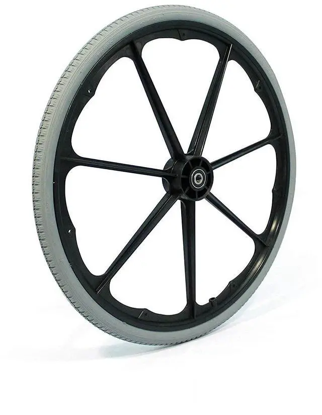 Main image of Invacare 1026363 Pneumatic Flat Free Composite Wheelchair Wheel, 24 Inch Diameter