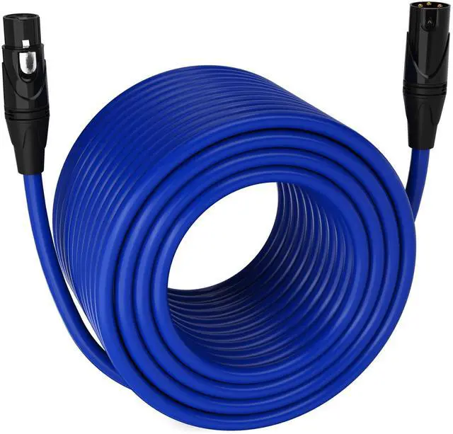 Main image of LyxPro 300 Feet XLR Microphone Cable Balanced Male To Female 3 Pin Mic Cord For Powered Speakers Audio Interface Professional Pro Audio Performance And Recording Devices - Blue