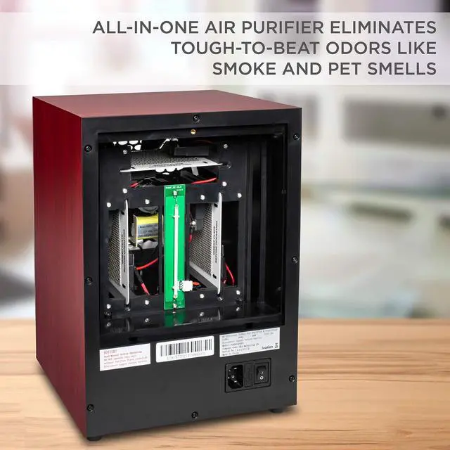 Alt view image 4 of 8 - ivation 5-in-1 hepa air purifier & ozone generator w/digital display timer and remote, ionizer & deodorizer 3,700 sq/ft - hepa,