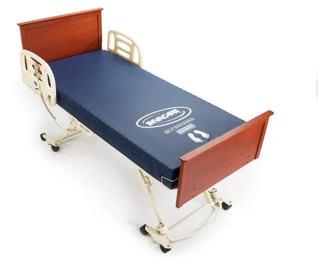 Alt view image 6 of 6 - Invacare SRS2080 Glissando Friction Reducing Hospital Bed Mattress for Pressure Sore & Ulcer, 36" Width, 80" Length, Blue