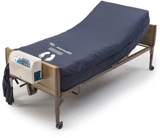 Alt view image 2 of 7 - Invacare microAIR 42" W x 84" L Alternating Pressure Low Air Loss Mattress System, 1000 lb. Weight Capacity, MA800B4284