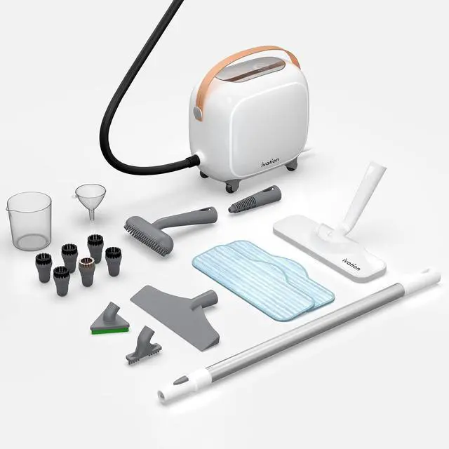 Alt view image 4 of 7 - Ivation All in One Household Steam Cleaner with 17 Accessories, Multi-Purpose Chemical-Free Cleaning and Sanitizing System for Floor, Bed Bugs, Clothes, Ovens, Curtains and Carpet
