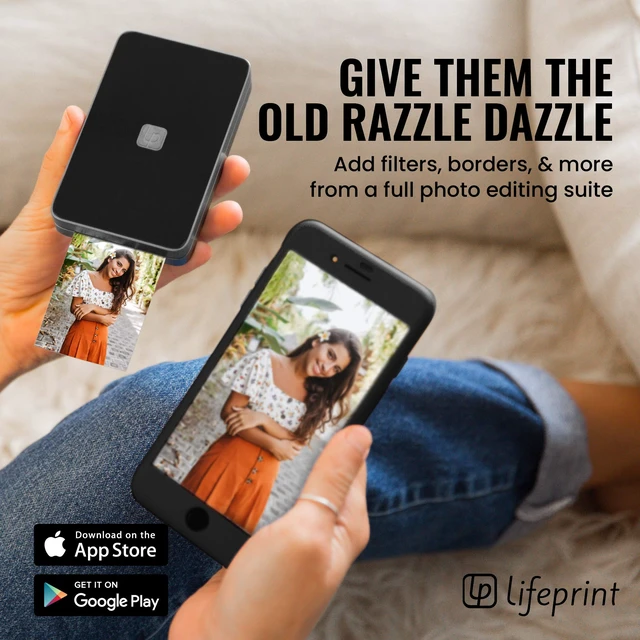 Alt view image 3 of 6 - 2x3 Portable Photo and Video Printer for iPhone and Android. Make Your Photos Come to Life w/Augmented Reality - White
