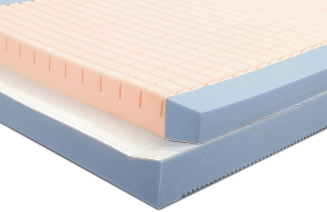 Alt view image 3 of 6 - Invacare Glissando Bariatric Hospital Bed Mattress, Pressure Sores & Ulcers, 36" Wide x 76" Long
