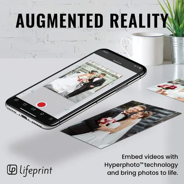 Alt view image 3 of 7 - Lifeprint 3x4.5 Portable Photo AND Video Printer for iPhone and Android. Make Your Photos Come To Life w/ Augmented Reality - White