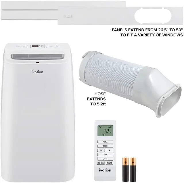 Alt view image 4 of 6 - ivation replacement exhaust hose for ivapacwifi8k, ivapacwifi10k, ivapacwifi12k and ivapacwifi13k wi-fi portable air conditioner