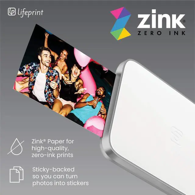 Alt view image 6 of 7 - Lifeprint 3x4.5 Portable Photo AND Video Printer for iPhone and Android. Make Your Photos Come To Life w/ Augmented Reality - White