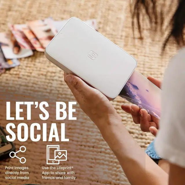 Alt view image 7 of 7 - Lifeprint 3x4.5 Portable Photo AND Video Printer for iPhone and Android. Make Your Photos Come To Life w/ Augmented Reality - White