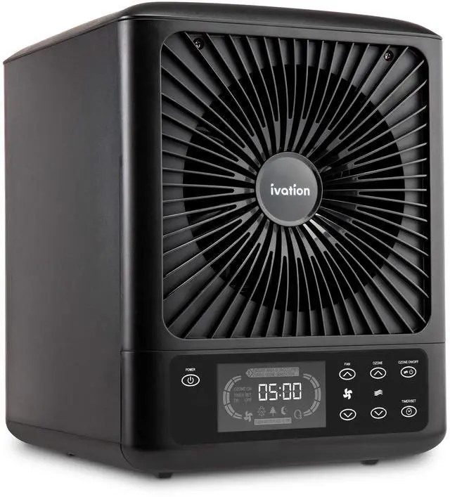 Main image of Ivation 5-in-1 HEPA UV Air Purifier & Ozone Generator W/Digital Display Timer and Remote, Ionizer, UV Sterilizer & Deodorizer for Up to 3,000 Sq/Ft