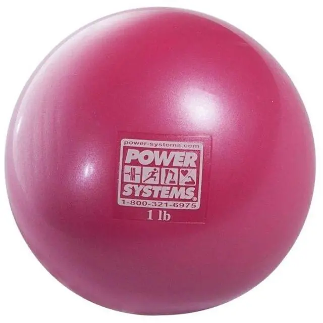 Main image of Power Systems Soft Touch Medicine Ball, Palm-Size, 3 Pounds, Gray (26153)