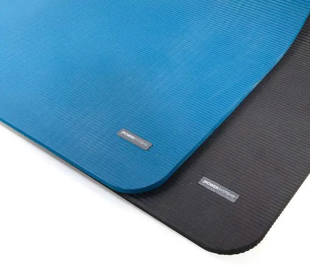 Alt view image 5 of 7 - Power Systems Premium Hanging Club Exercise Mat, 56 x 23 x 3/8 Inches Thick, Jet Black (93834)