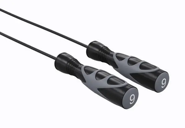 Alt view image 2 of 3 - Power Systems Elite Jump Rope - Premium Vinyl & Radial Ball for Max Rotation (9')