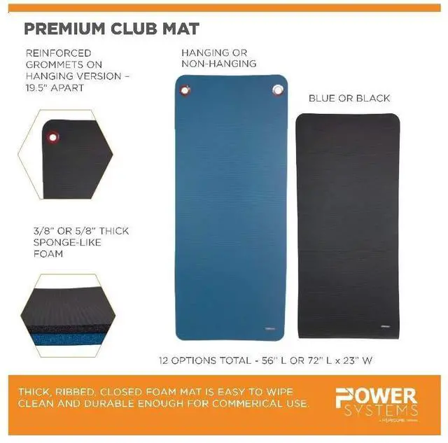 Alt view image 2 of 2 - Power Systems Premium club Mat (72 Jet Black)