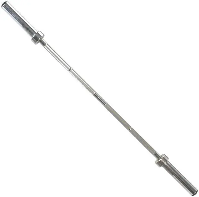 Main image of Power Systems Short Olympic Bar, 60 Inch Weightlifting Bar with 9.5 Inch Sleeve, 275-Pound Capacity, Silver (61830)