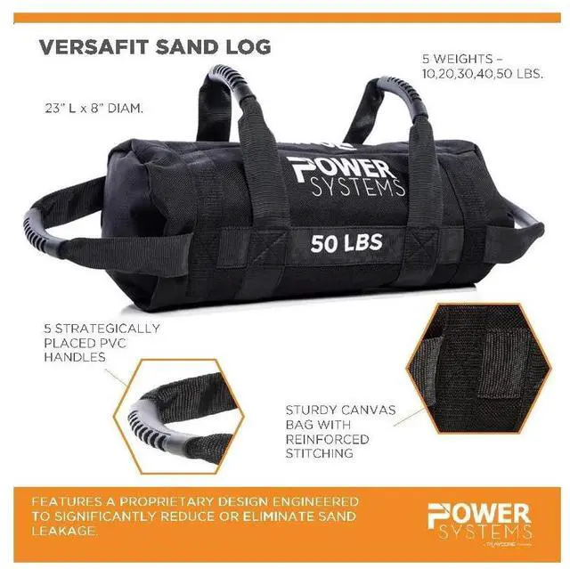 Alt view image 4 of 6 - Power Systems VersaFit Sand Log, 50 Pounds (13494), Black