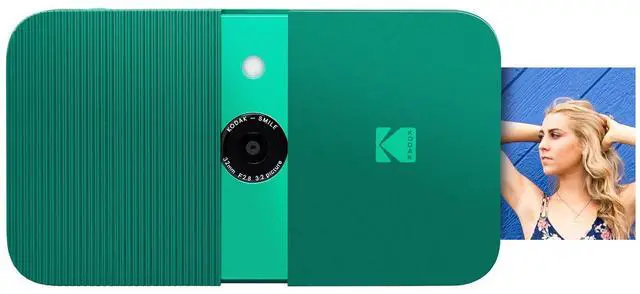 Alt view image 2 of 7 - KODAK Smile Instant Print Digital Camera (Green) Soft Case Kit
