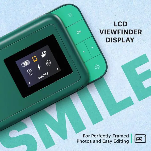 Alt view image 3 of 7 - KODAK Smile Instant Print Digital Camera (Green) Soft Case Kit