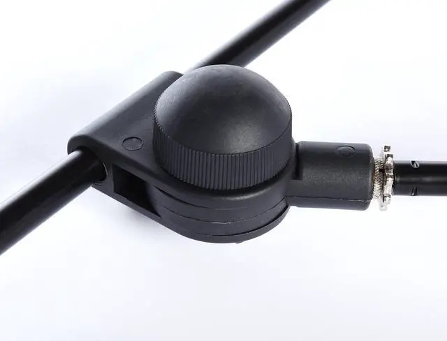 Alt view image 4 of 7 - LyxPro Microphone Stand Boom Arm, Rotating Floor Podium Stage, Strong Durable And Foldable 38.5 Inch - 66 Inch, Extends Arm to 29 3/8 Inch Comes With 3/8 Inch and 5/8 Inch - Mount Adapters (Pack of 6)