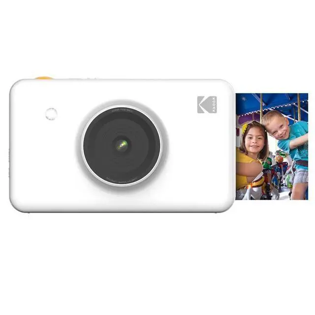 Alt view image 5 of 7 - Kodak Mini Shot Instant Camera (White) Basic Bundle + Paper (20 Sheets) + Deluxe Case