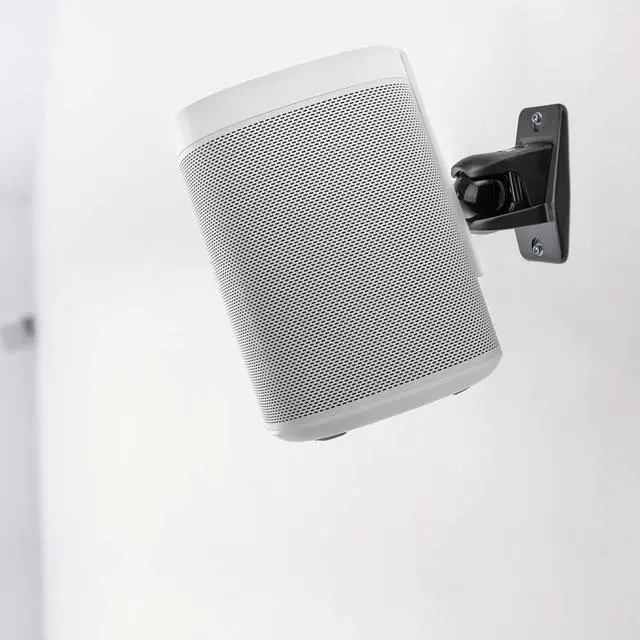 Alt view image 7 of 7 - jumbl sinsb7b progrip ultra stainless steel speaker wall mount bracket, pair of 2