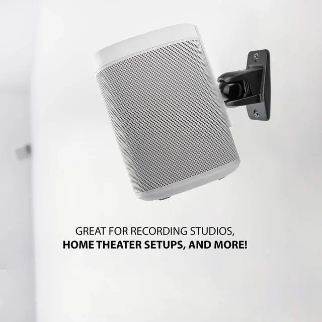 Alt view image 6 of 7 - jumbl sinsb7b progrip ultra stainless steel speaker wall mount bracket, pair of 2