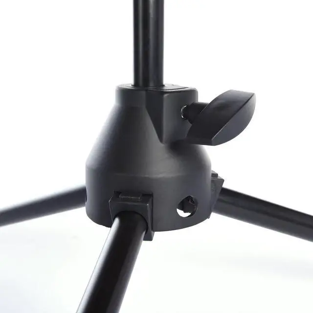 Alt view image 4 of 7 - LyxPro Microphone Stand Boom Arm, Rotating Floor Podium Stage, Strong Foldable - 38.5 Inch - 66 Inch, Extends Arm to 29 3/8 Inch Comes With 3/8 Inch and 5/8 Inch - Mount Adapters TMS-1 (Pack of 3)