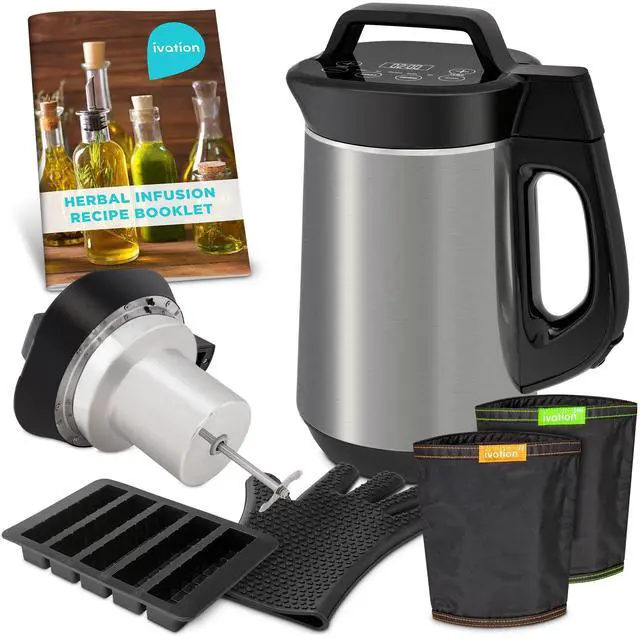 Main image of Ivation Herbal Infusion Machine, Botanical Extractor Infuser for making Butters, Oils & Tinctures, Chocolate & Gummies, Makes 1 -4 cups (2 to 8 sticks) of Butter, 2 Mesh Filters