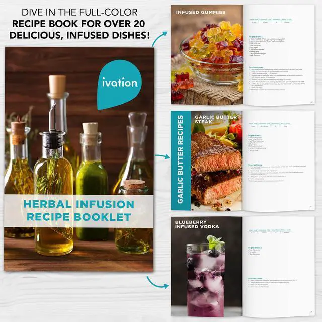 Alt view image 4 of 7 - Ivation Herbal Infusion Machine, Botanical Extractor Infuser for making Butters, Oils & Tinctures, Chocolate & Gummies, Makes 1 -4 cups (2 to 8 sticks) of Butter, 2 Mesh Filters