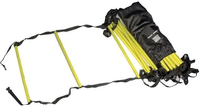 Main image of Power Systems Agility Ladder, 15 Feet x 20 Inches, Black/Yellow (30692)