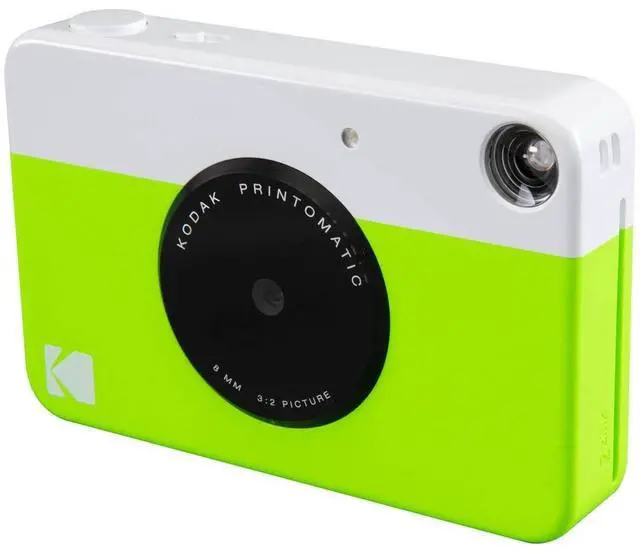 Alt view image 6 of 7 - Kodak Printomatic Instant Camera (Green) Art Bundle + Zink Paper (20 Sheets) + 8x8 Cloth Scrapbook + 12 Twin Tip Markers + 100 Border Stickers + 6 Decorative Scissors + Washi Tape
