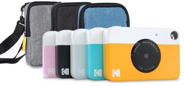 Alt view image 6 of 6 - Kodak Printomatic Instant Camera Bundle (Green) Zink Paper (20 Sheets) - Case - Photo Album - Hanging Frames.