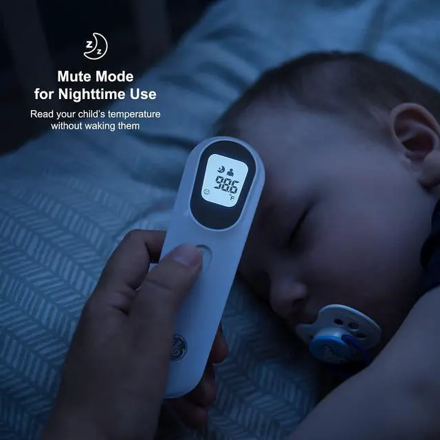Alt view image 4 of 6 - GE No-Touch Digital Forehead Thermometer for Adults, Kids and Babies, Non-Contact 2-in-1 Infrared Temperature Scanner, Instant Accurate Reading, LCD Screen, 1-Button Operation & Fever Alert (TM3000)