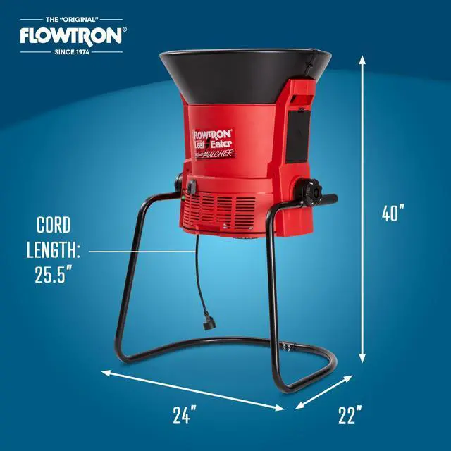 Alt view image 10 of 10 - flowtron le900 the ultimate mulcher electric leaf shredder