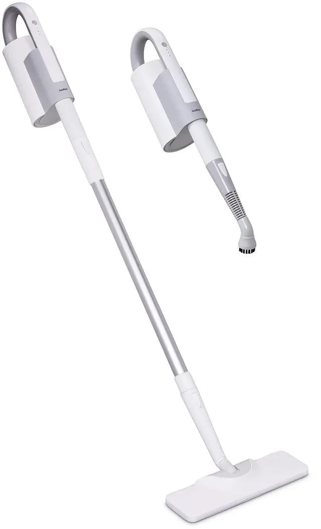 Main image of Ivation 2-in-1 Steam Mop & Cleaning Kit | 10-Piece Indoor/Outdoor Cleaner w/ Detachable Handheld Pump Steamer, Extension Rod for Floors & Windows, Microfiber Pads & Brushes | Fast 25-Second Heat Time