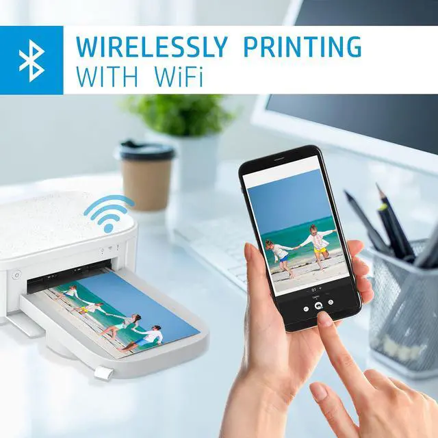 Alt view image 2 of 7 - HP Sprocket Studio Plus WiFi Printer  Wirelessly Prints 4x6 Photos from Your iOS & Android Device