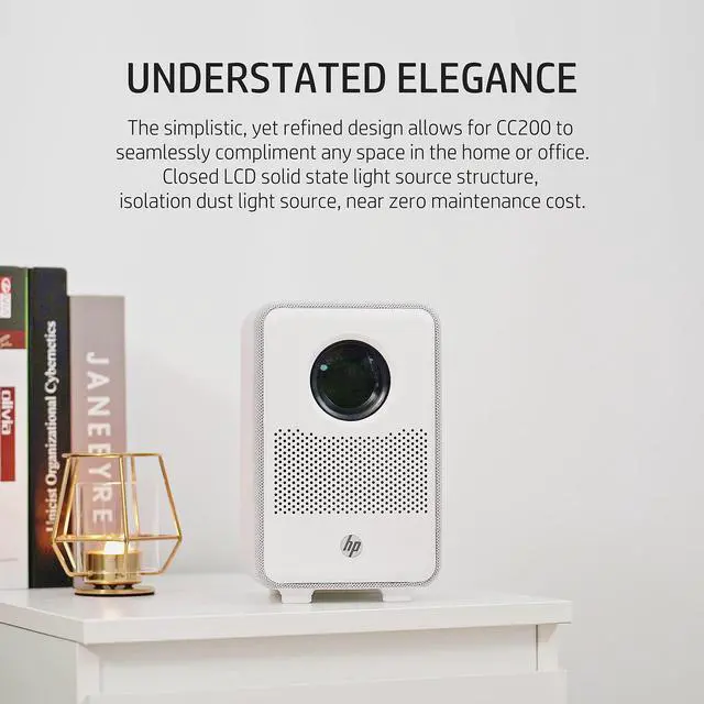 Alt view image 5 of 7 - HP Citizen Cinema Projector | Portable for Home & Office | FHD 1920x1080p Home Theater System for Phone or Tablet|80 Display, USB, HDMI & Streaming for Firestick, Chromecast, Roku & More