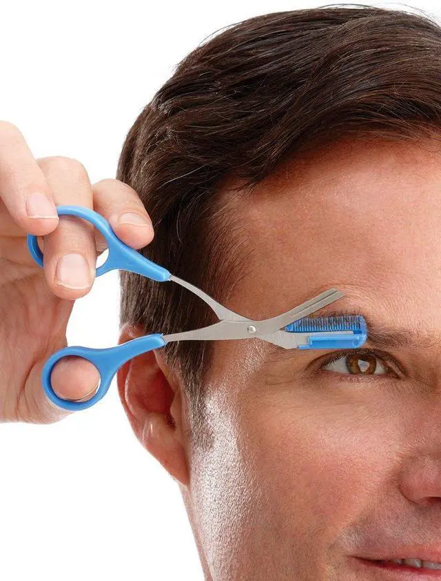 Alt view image 3 of 3 - Eyebrow Scissors with Non Slip Finger Grips, Multi