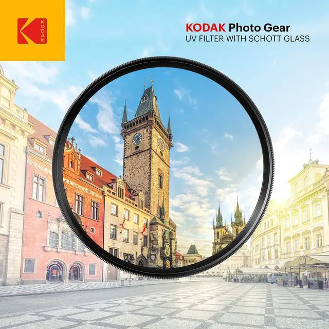 Alt view image 2 of 7 - KODAK 62mm UV Filter | German SCHOTT Glass Premium Ultraviolet Filter, Slim 18-layer Polished Coating | Absorbs Atmospheric Haze Protects Lens & Improves Sharpness & Contrast, 99% Light Transmittance