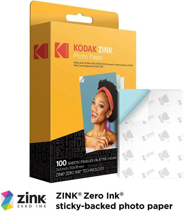 Alt view image 6 of 7 - Zink 2"x3" Premium Photo Paper (100 Sheets) for KODAK PRINTOMATIC, Smile & Step Cameras & Printers