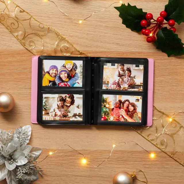 Alt view image 7 of 7 - Zink 2x3 Mini Photo Album 64-Pocket w/ Transparent Window Cover for 2x3 ZINK Zero Ink Photo Paper (Pink) Compatible w/ Kodak, Lifeprint, Polaroid, HP, Canon, Fujifilm 2x3" photos