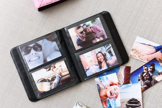 Alt view image 2 of 3 - Zink 64-Pocket Photo Album Scrapbook w/Sleek Quilted Cover for 3x4 Photos, Fits Polaroid POP, Kodak Classic, 600 Film (OneStep 2) - Black