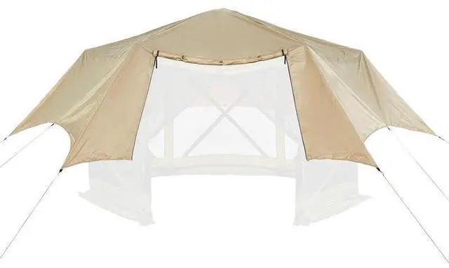 Main image of Hike Crew Gazebo Rain Shelter Tarp Compatible with 6-Sided Pop-Up Tent with 6ft Panels | Durable Canopy Transforms Your Gazebo into A Waterproof Environment