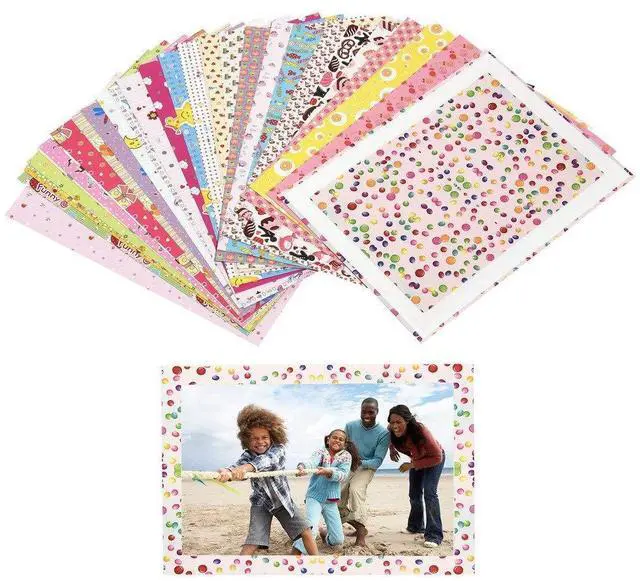 Alt view image 2 of 5 - Zink Colorful, Fun & Decorative Photo Border Stickers for 4x6 Photo Paper Pojects Pack of 100 - Compatible with HP Sprocket Studio Plus