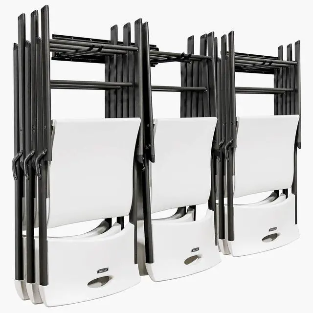 Main image of RaxGo Chair Storage Rack, Wall Mounted Folding Chairs Organizer and Hanger System ,For Home, Garage, Heavy Duty
